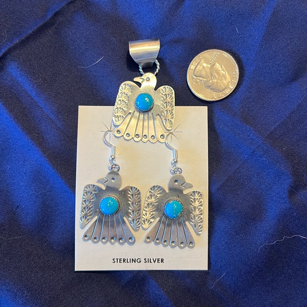 Thunderbird Earring and Pendant Set
